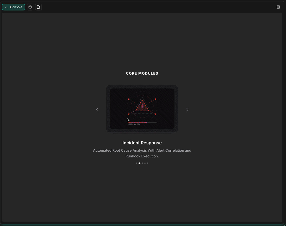 CloudThinker agent streaming a cost dashboard artifact in real time — KPI cards, a line chart, and a service breakdown progressively rendering as the agent emits the DSL