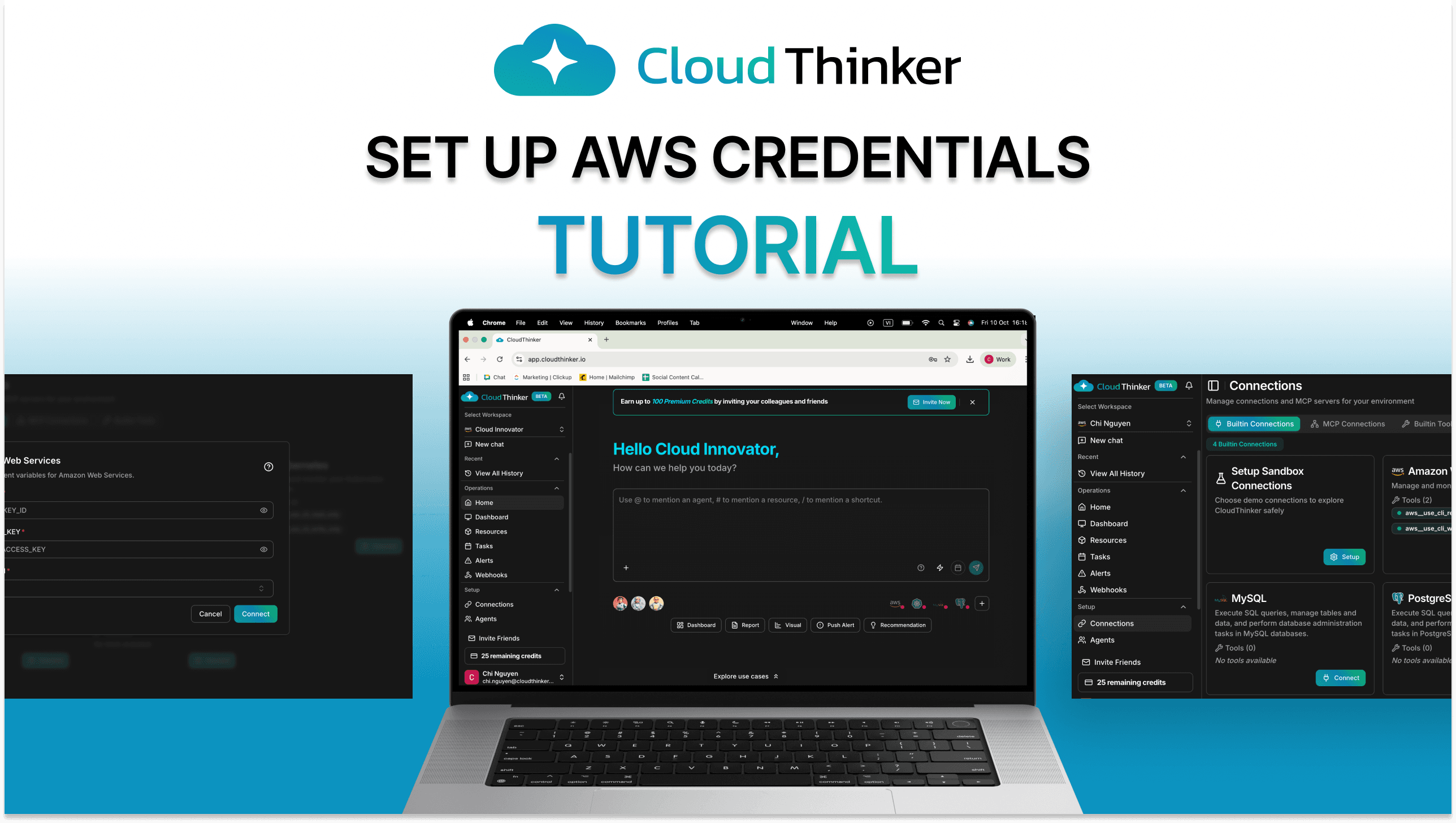 Cover Image for CloudThinker Tutorial 2025: How to set up credentials for AWS