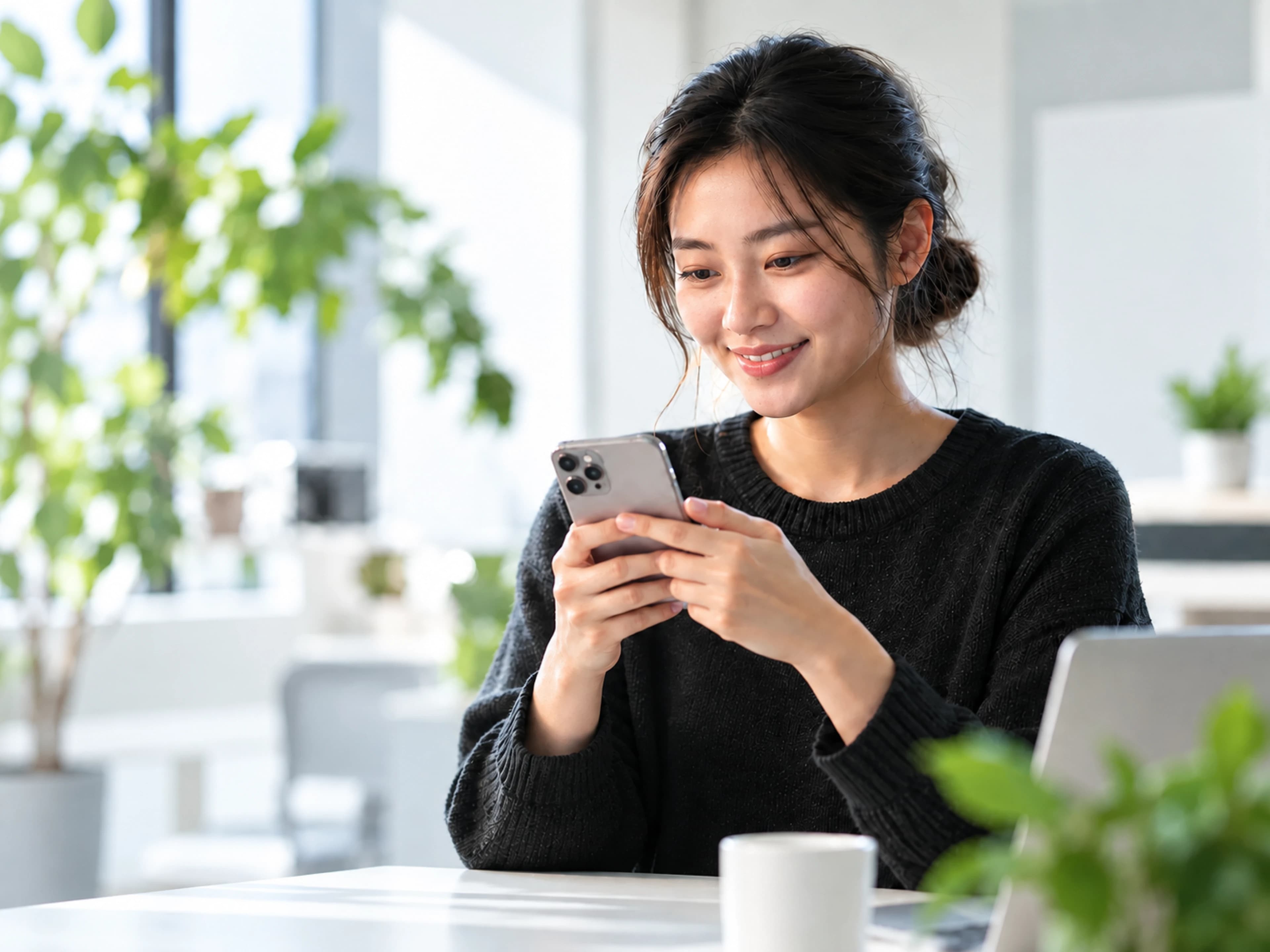 Engineer approving an agent's proposed fix on her phone