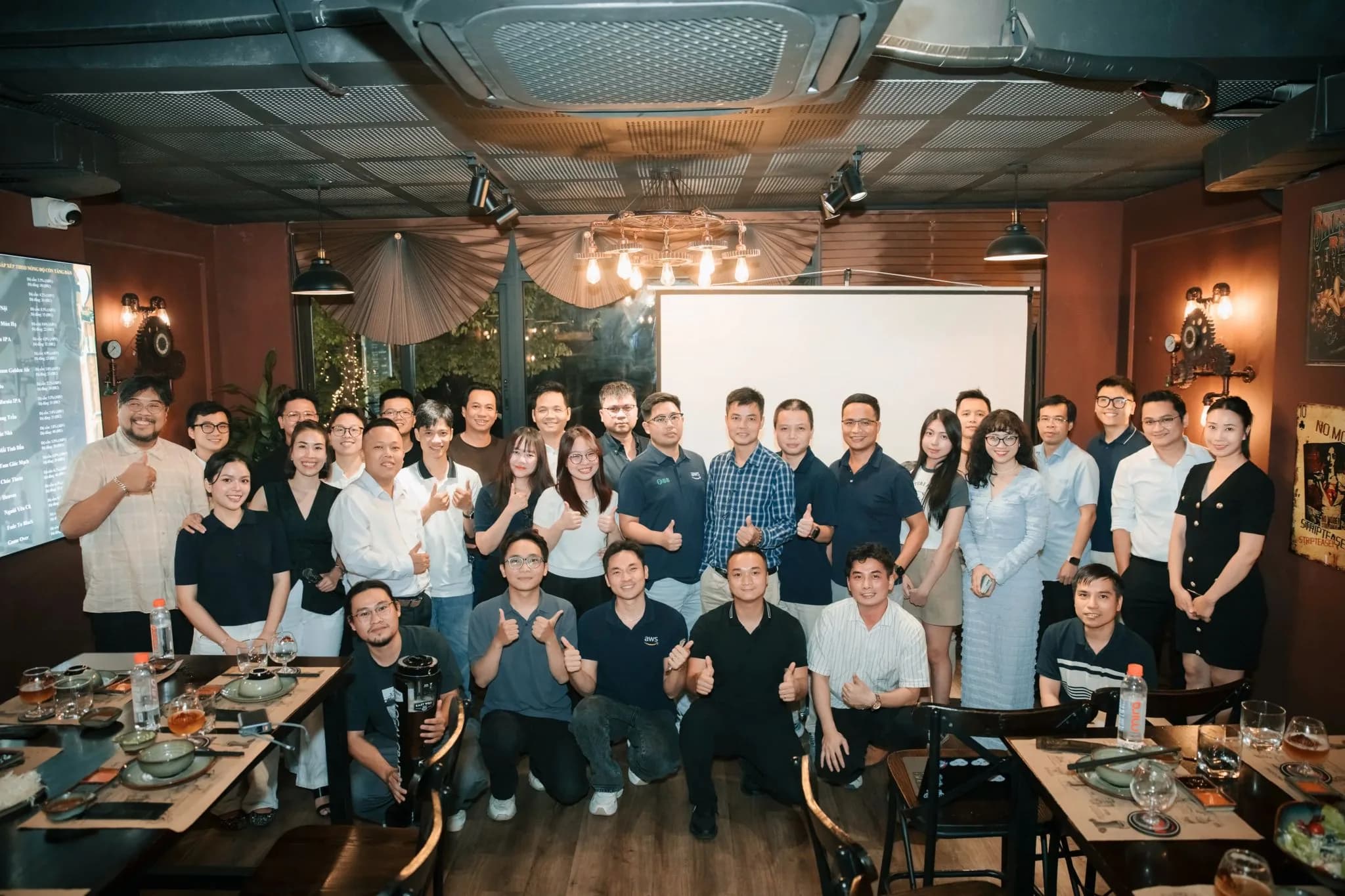 Community dinner after the talks